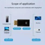 مبدل صوتی تصویری آداپتور HDMI سازگار با HDMI برای لپ تاپ کامپیوتر HDTV HD 4K 1080P DisplayPort DP