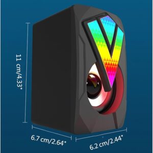 اسپیکر دوتیکه RGB R8مدل SP03